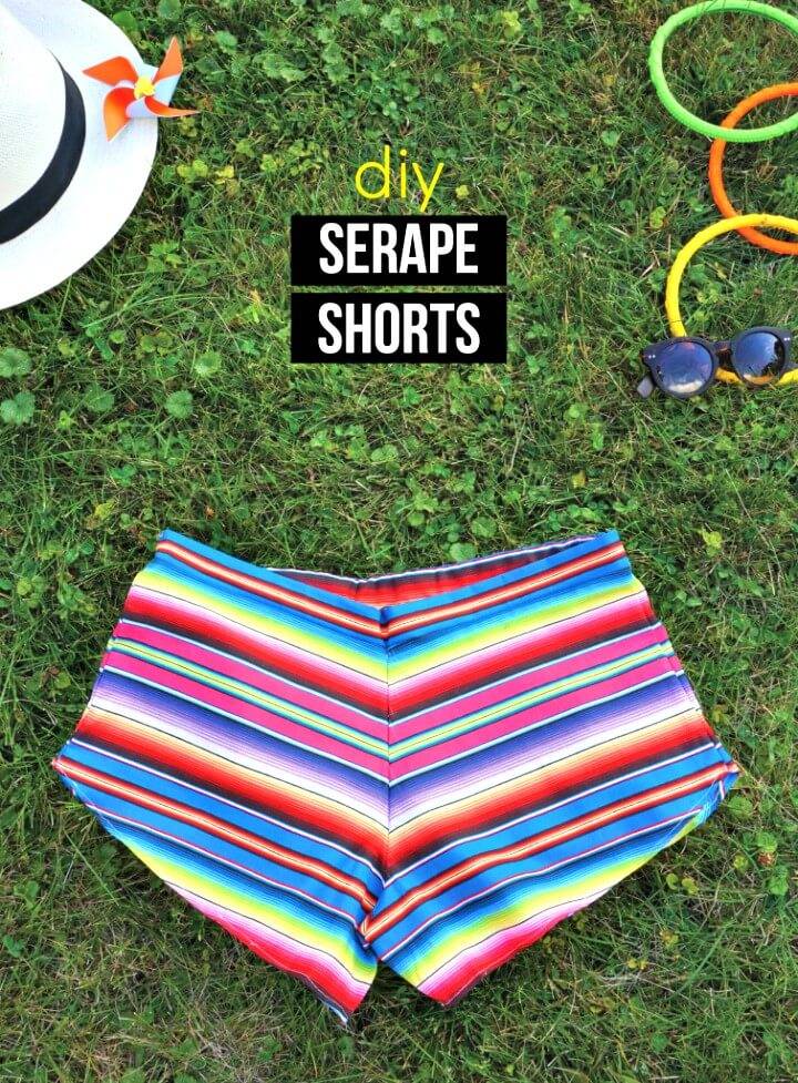 Easy DIY Breezy Serape Shorts