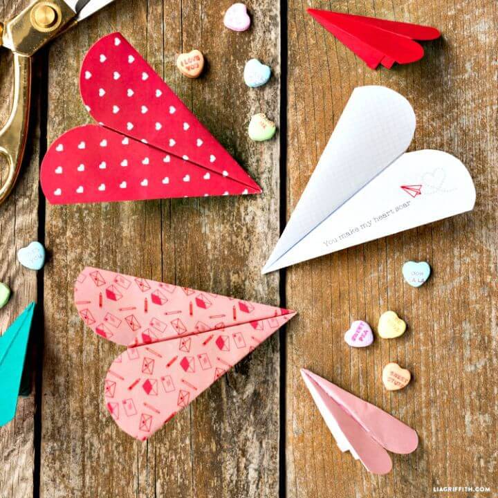 Adorable DIY Heart Paper Airplane