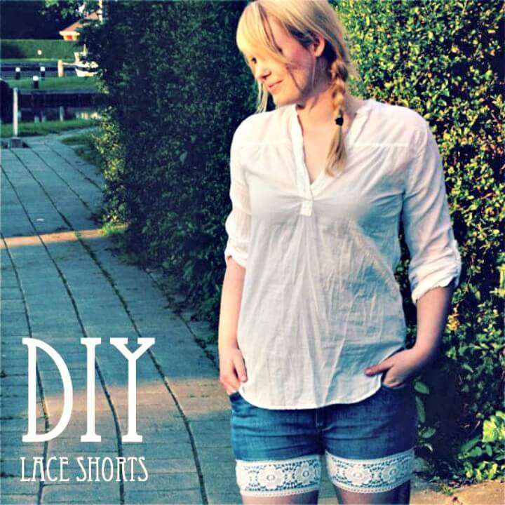 How to DIY Lace Shorts