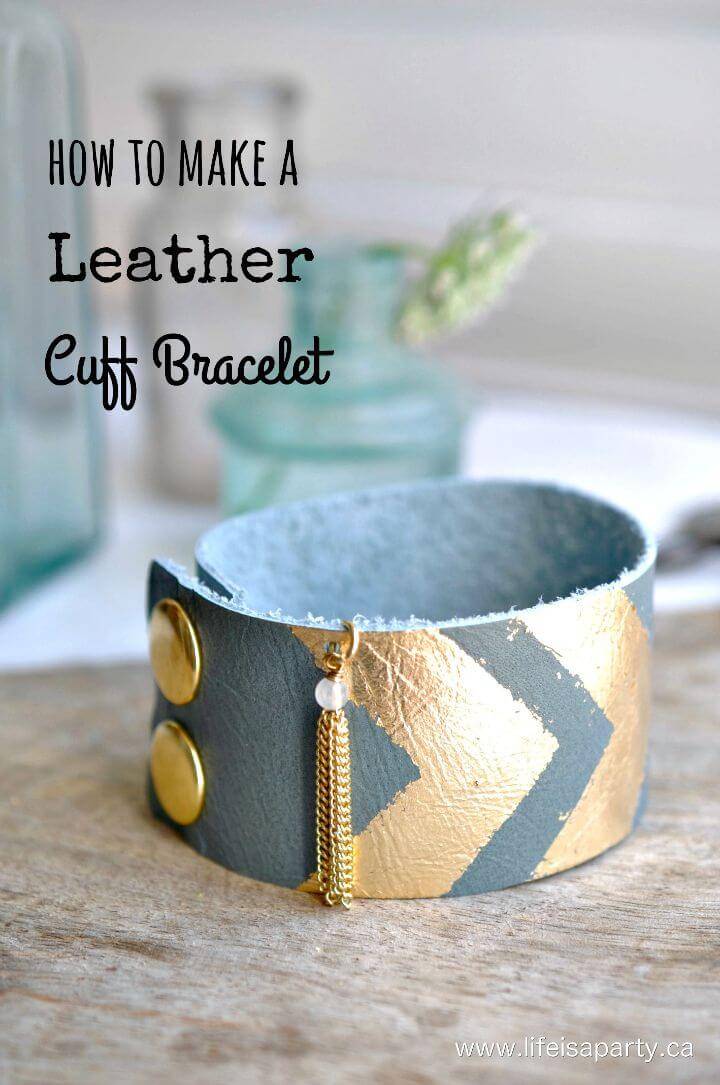 Make Your Own Leather Cuff Bracelet
