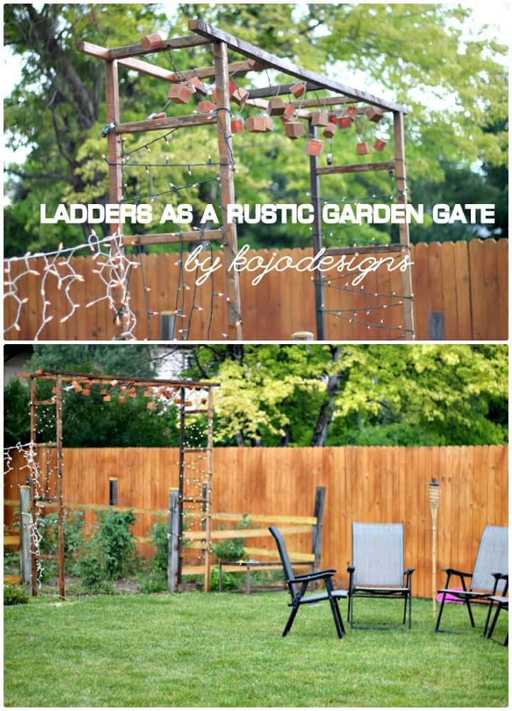 Easy DIY Rustic Garden Gate