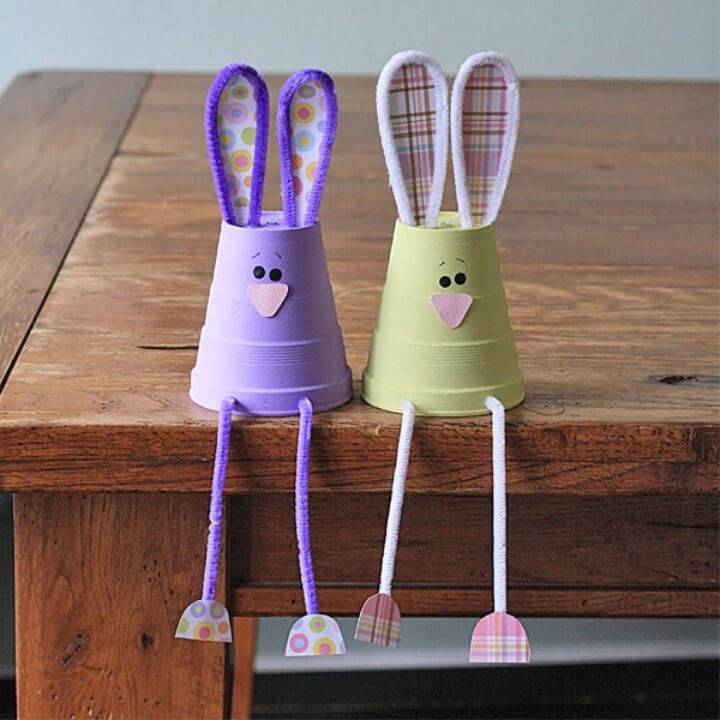 Easy to Make Foam Cup Bunnies
