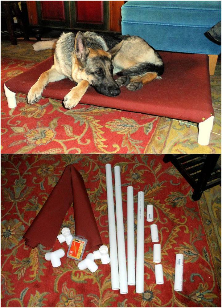DIY Elevated Dog Bed Using Pvc Pipe