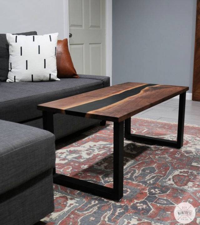Free Epoxy Resin River Coffee Table Plans