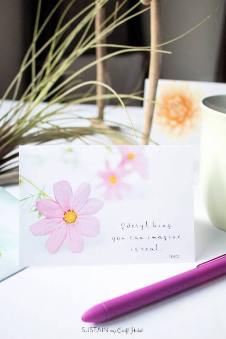 Free Printable Floral Greeting Card 