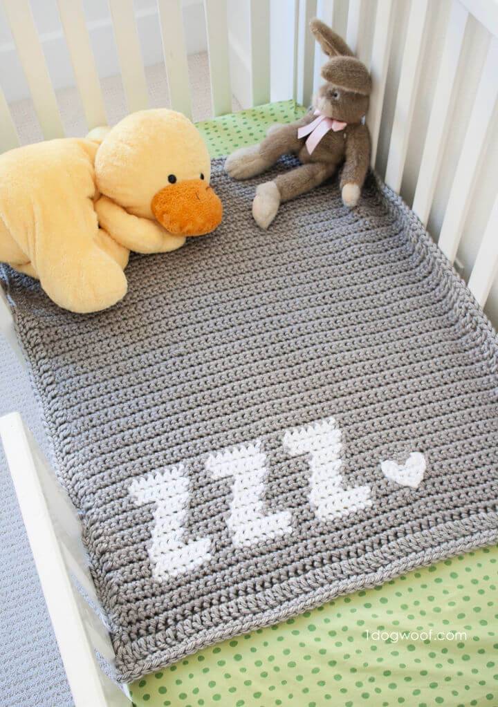 Crocheting a Get Some Zzz’s Baby Blanket Pattern