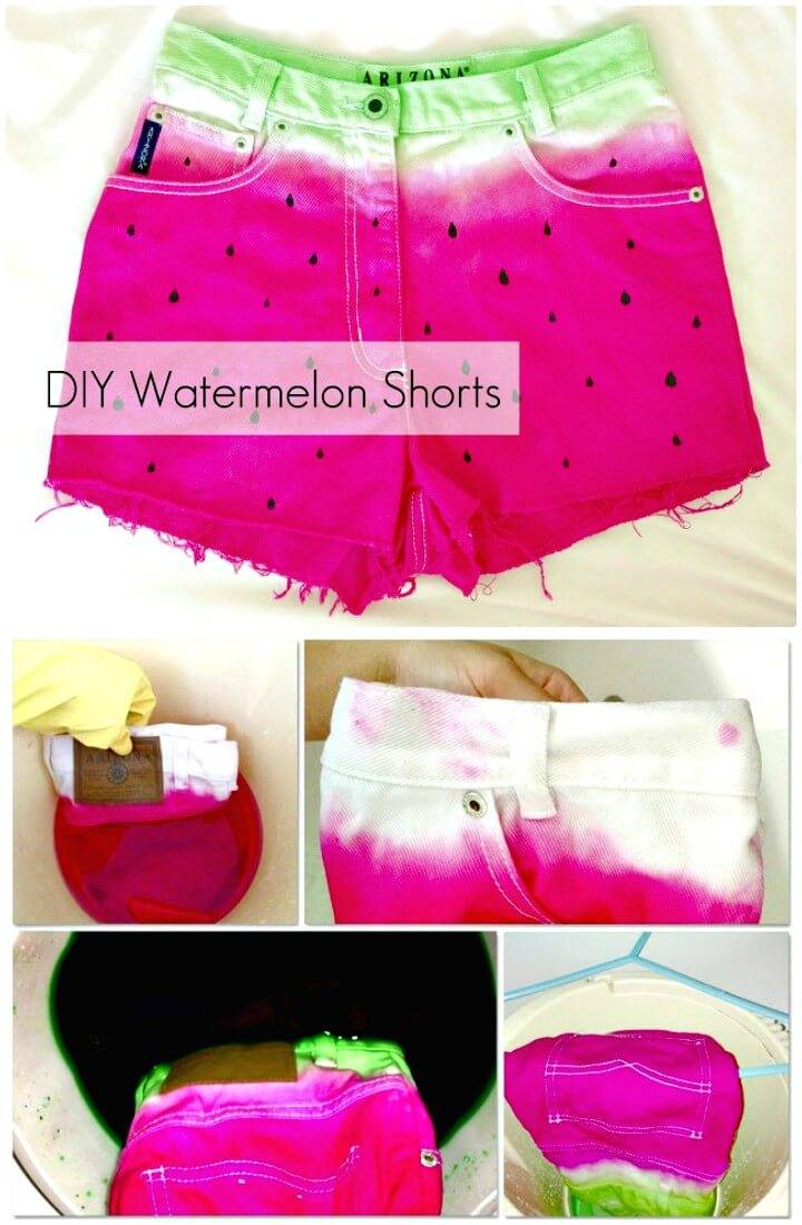 How to DIY Watermelon Shorts