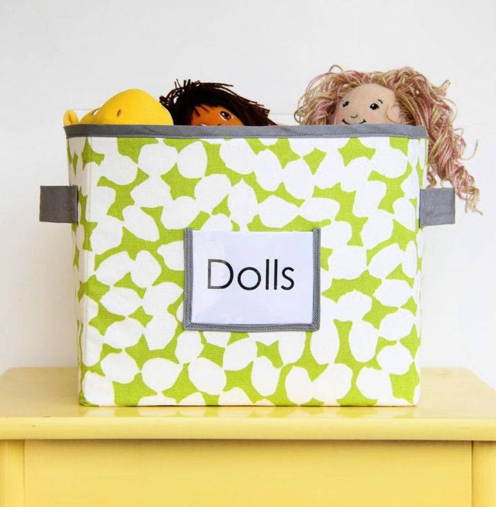 Handmade Fabric Toy Storage Boxes