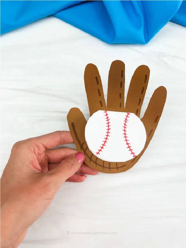 Handprint Baseball Card Craft