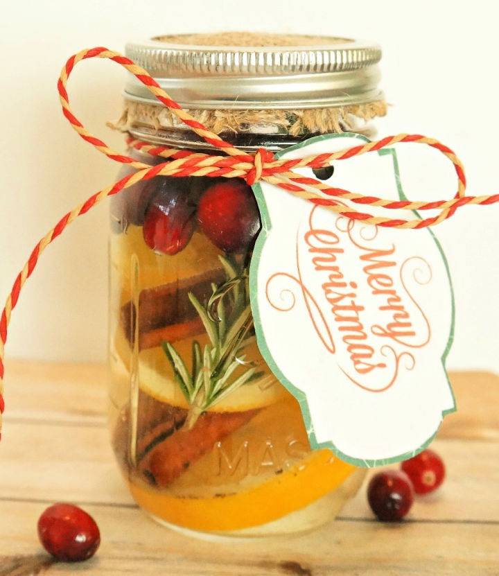 Holiday Gift Jars Cranberry Orange Stove Top Potpourri