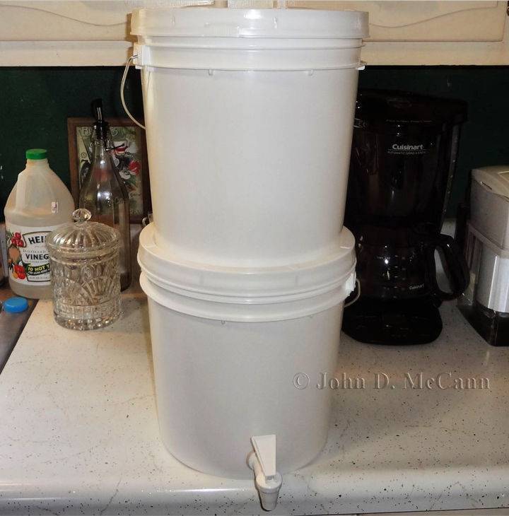 Homemade Countertop Water Filter