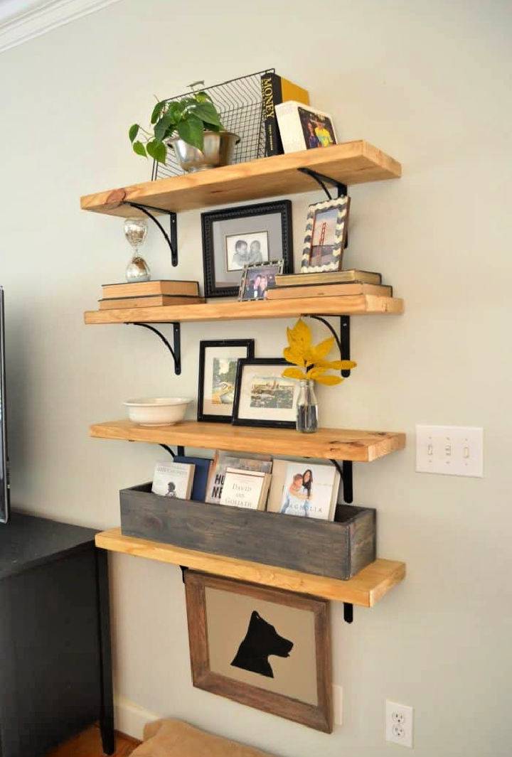 How to Build a Rustic Wood Shelves