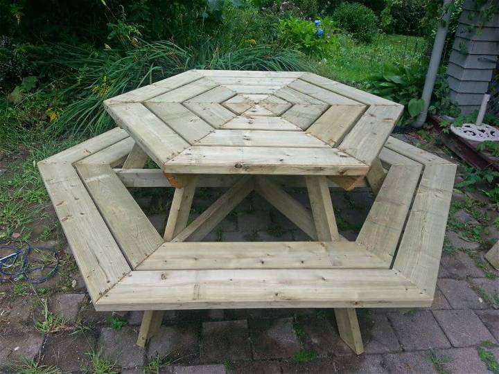 Building a Hexagon Picnic Table