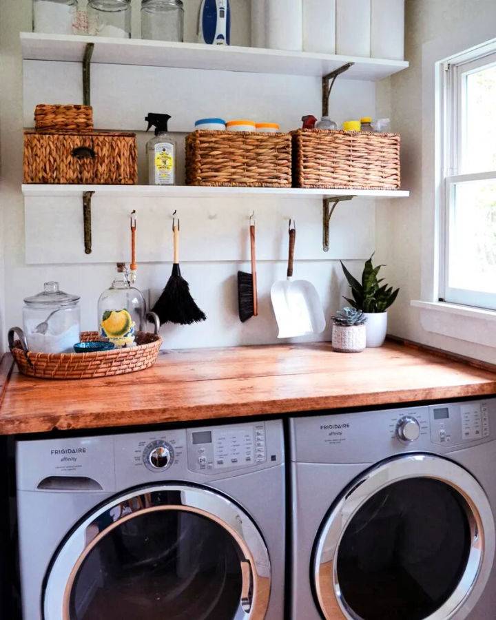 How to Build Laundry Room Shelves