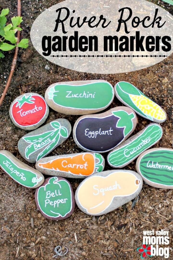 How To Build River Rock Garden Markers - DIY