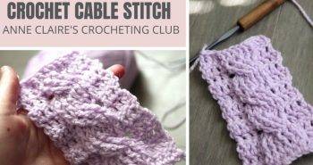 how to crochet cables easy stitch pattern
