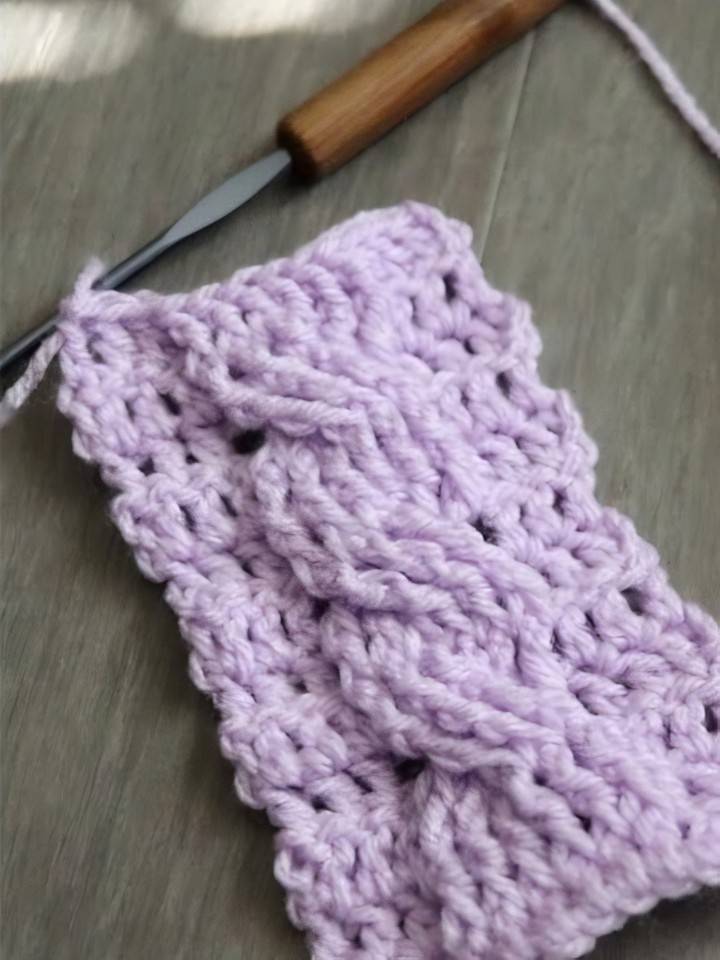 how to crochet cables stitch pattern