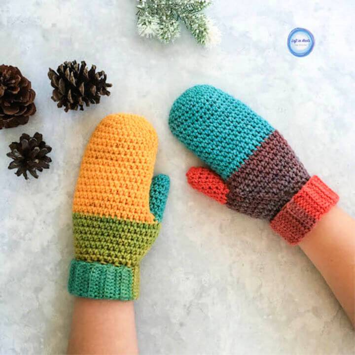 How to Crochet Chroma Mittens - Free Pattern