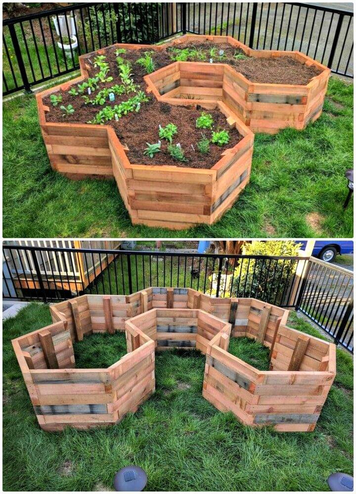 Make Your Own Hexagonal Garden Beds - DIY