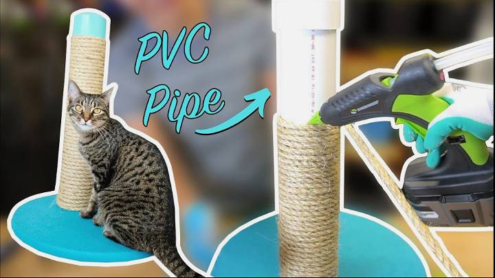 How to Make Cat Scratching Post Out of Pvc Pipe