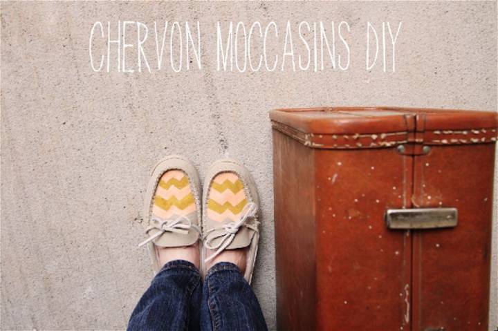 Awesome DIY Chevron Moccasins