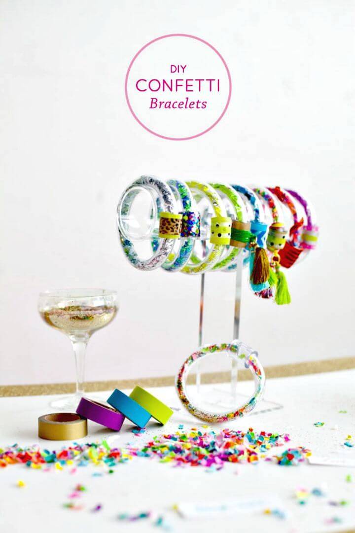 How To Make Confetti Bracelets - DIY