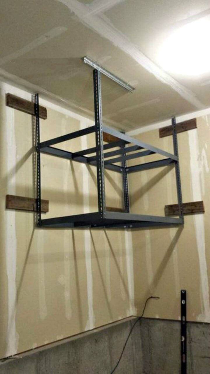How To Make Garage Storage Shelf - DIY