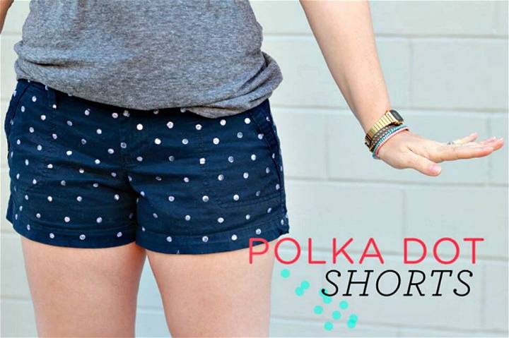 How To Make Polka Dot Shorts - DIY