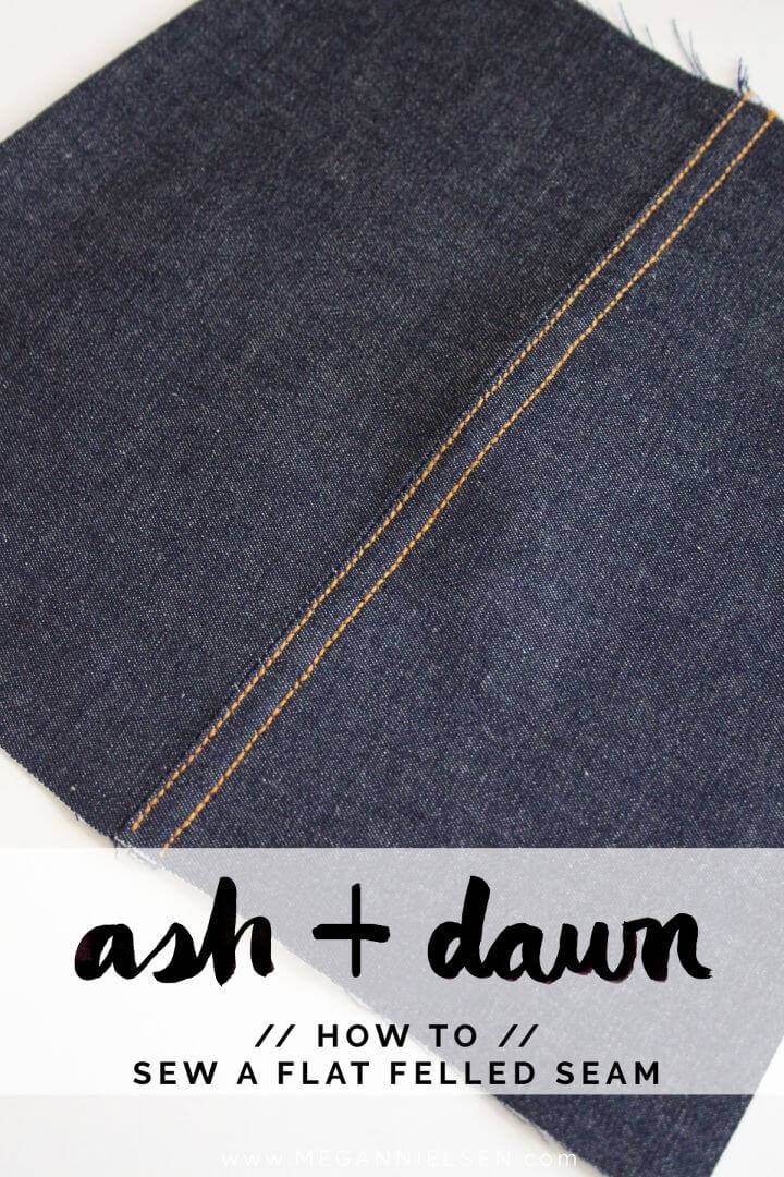 How to Sew a Flat Felled seam Free Pattern