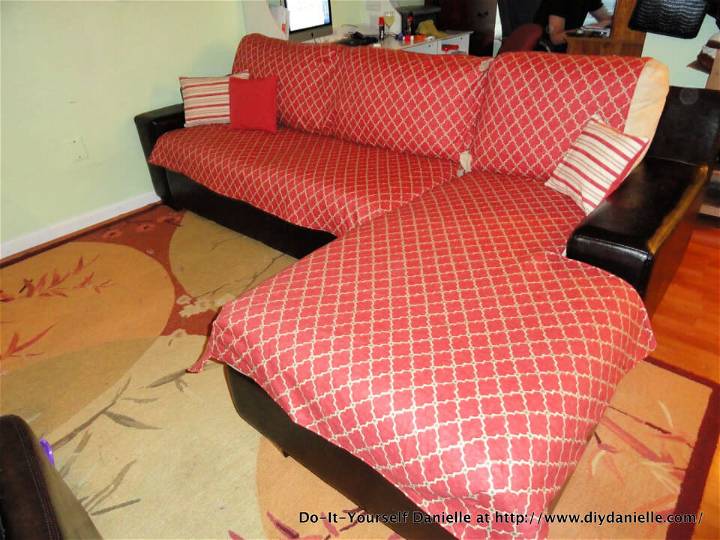 How to Sew a L Shaped Couch Cover