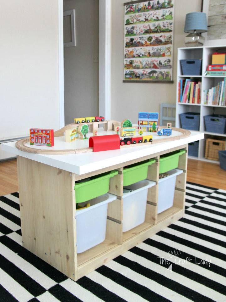 IKEA Toy Storage and Train Table Hack