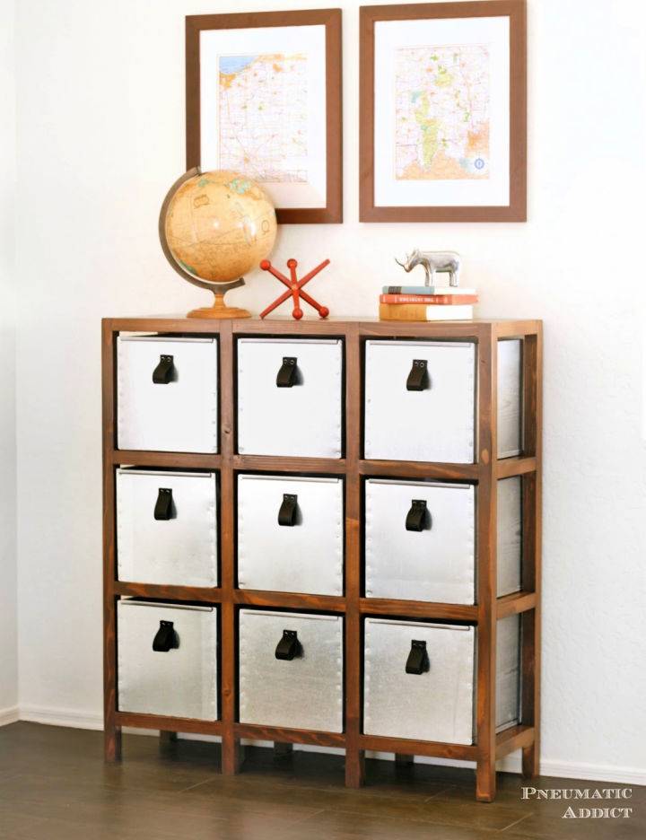Industrial Style Toy Storage Cubbies
