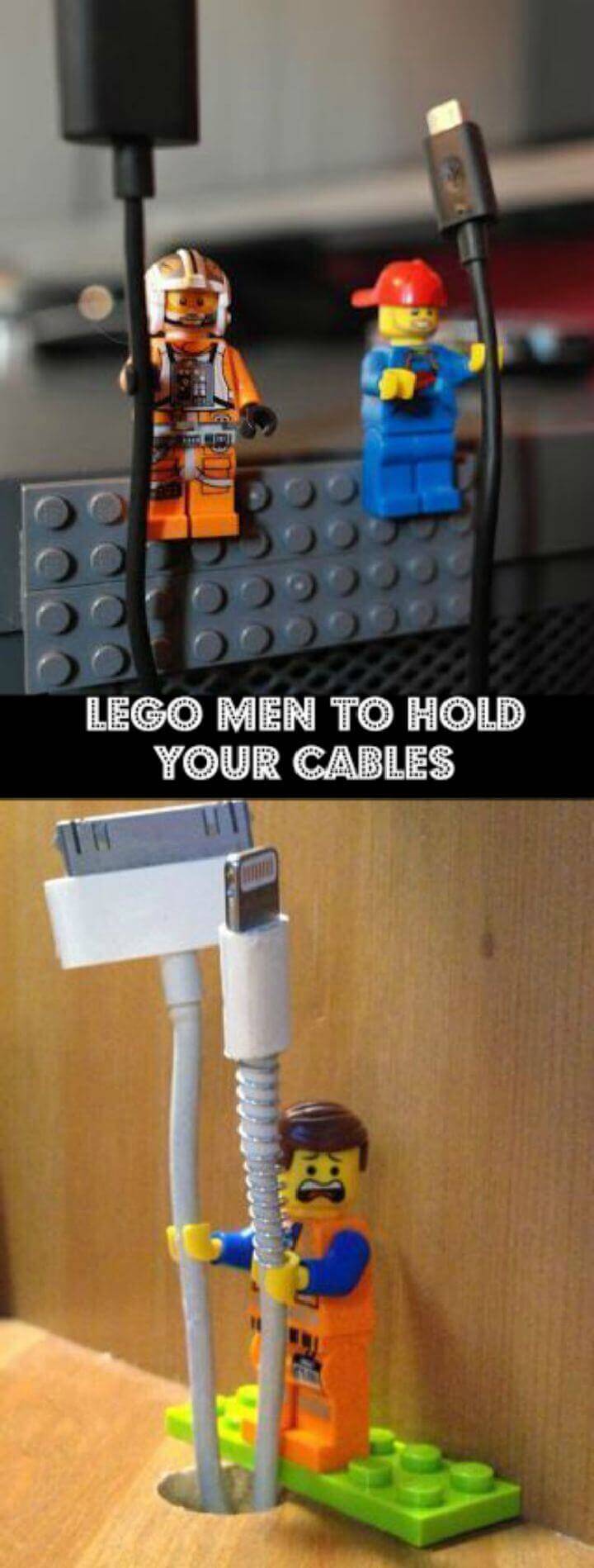 Lego men to hold your cables