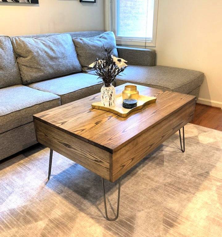 Make a Lift Top Coffee Table for Living Room