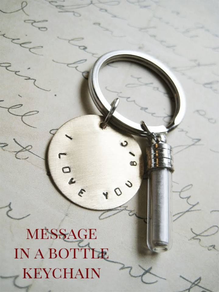 Message in a Bottle Keychain 