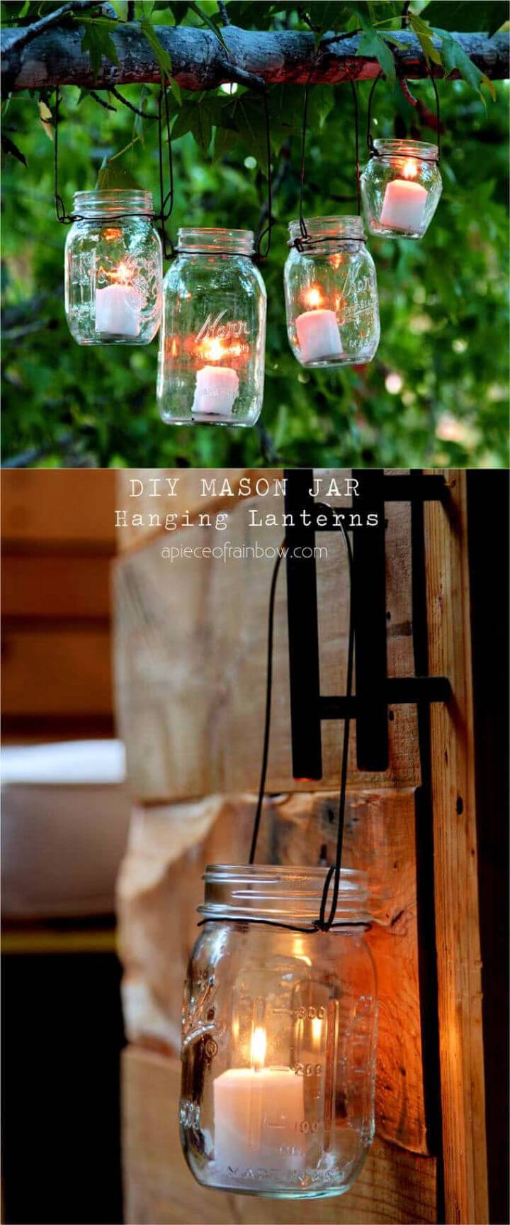 Magical DIY Hanging Mason Jar Lights