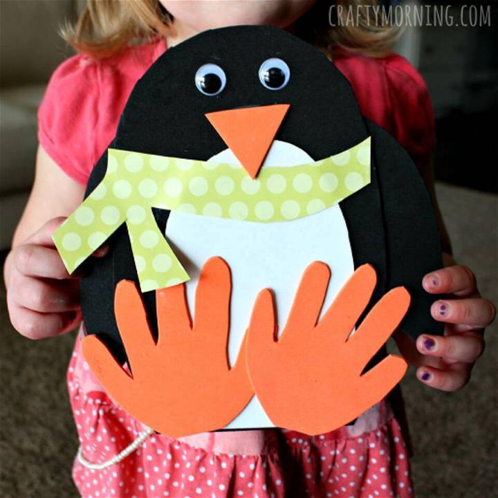 Cute Handprint Penguin Craft for Kids