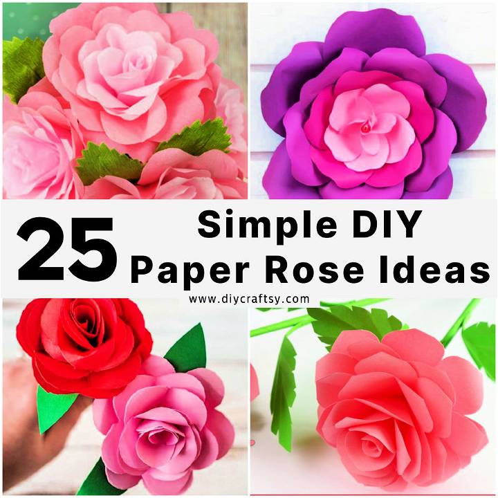 make paper roses