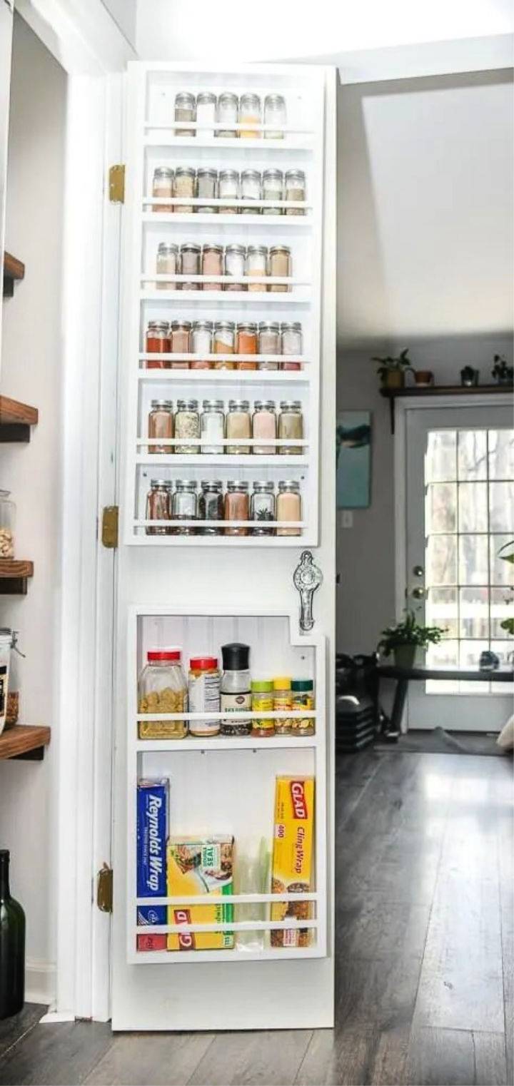 Simple DIY Pantry Door Spice Rack