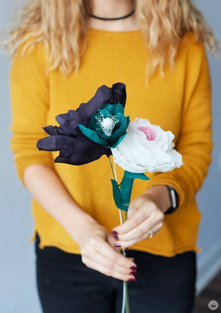 Pretty DIY Crepe Paper Flower