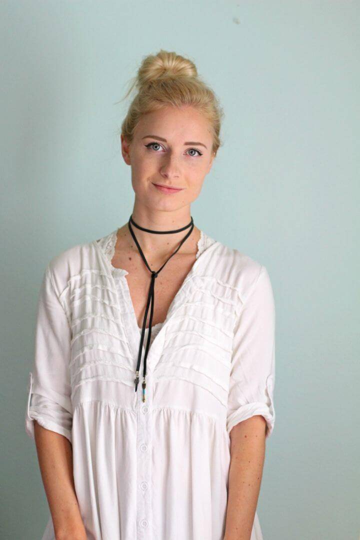 Quick DIY Boho Choker Necklace, wear a great style by wearing this handmade choker necklace, will bring a bohemian fashion touch to your personality!