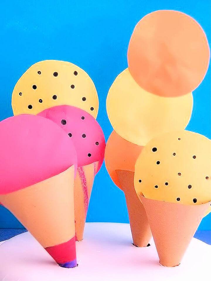 Simple Ice Cream Cone Craft for Preschools
