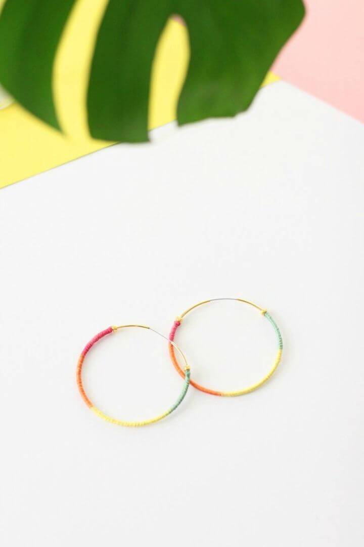 Simple DIY Rainbow Earring that will also make great bohemian jewelry