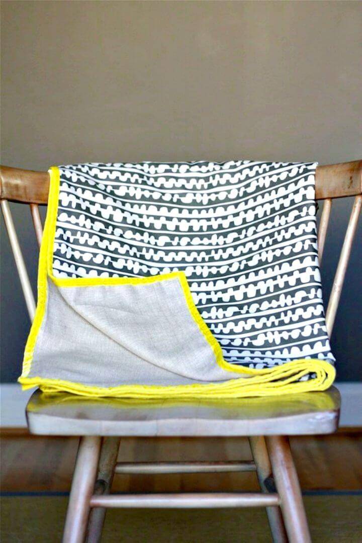 How to Sew a Spring Throw Blanket