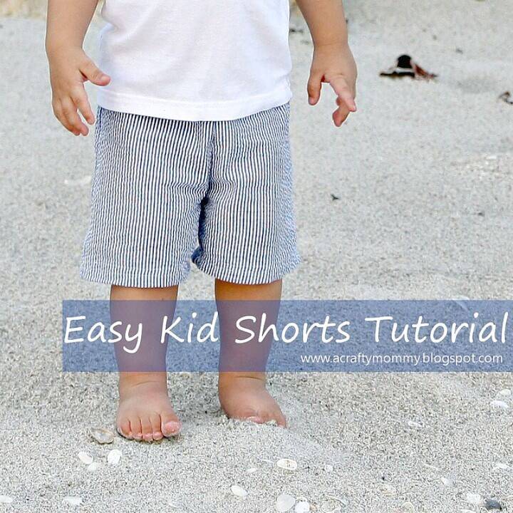Simple DIY Sew Kid Shorts
