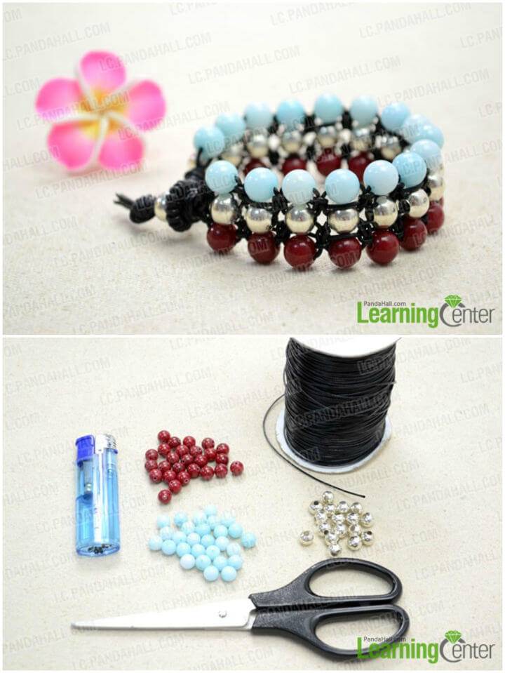 Square Knot Bracelets with Jade Beads