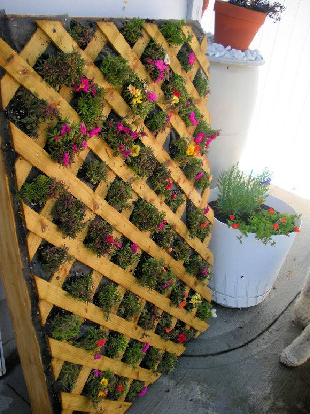 Handmade Vertical Pallet Flower Garden