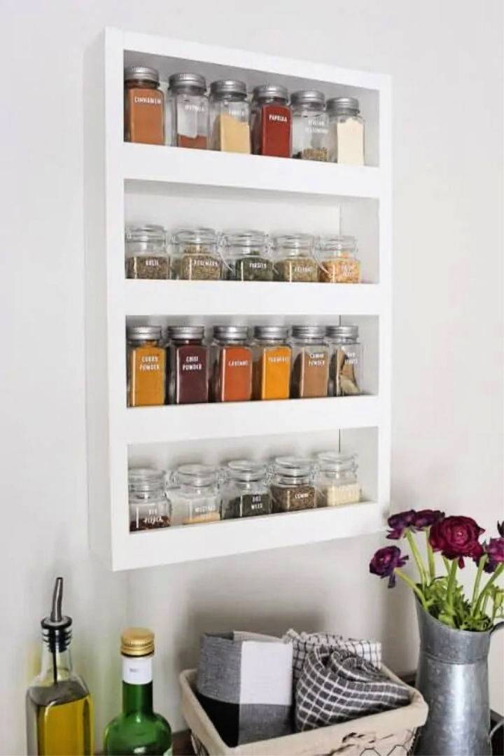 Wall Spice Rack With Details Instructions
